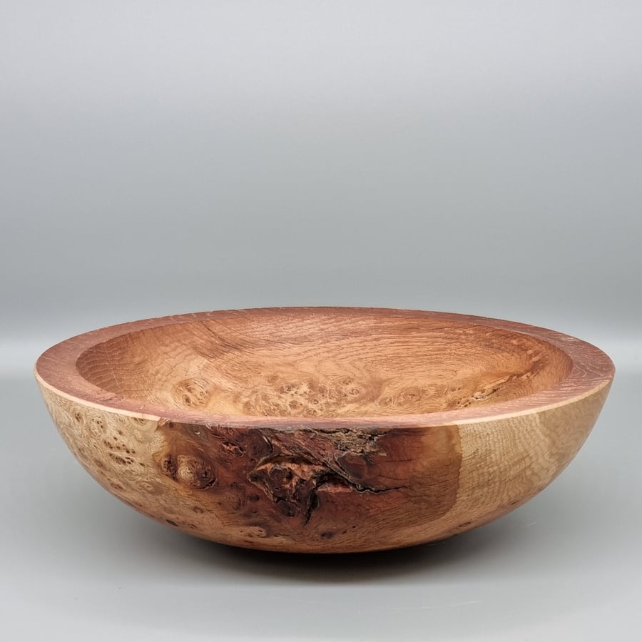 Oak Burr Kitchen or Decorative Fruit Bowl