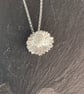 Silver moulded daisy pendant necklace - Image 5
