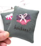 freehand embroidered lavender bag sachet hanging decoration  - Image 4