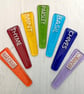 Handmade Fused Glass Vegetable Herb Garden Plant Name Label Marker Plant Stake - Image 3