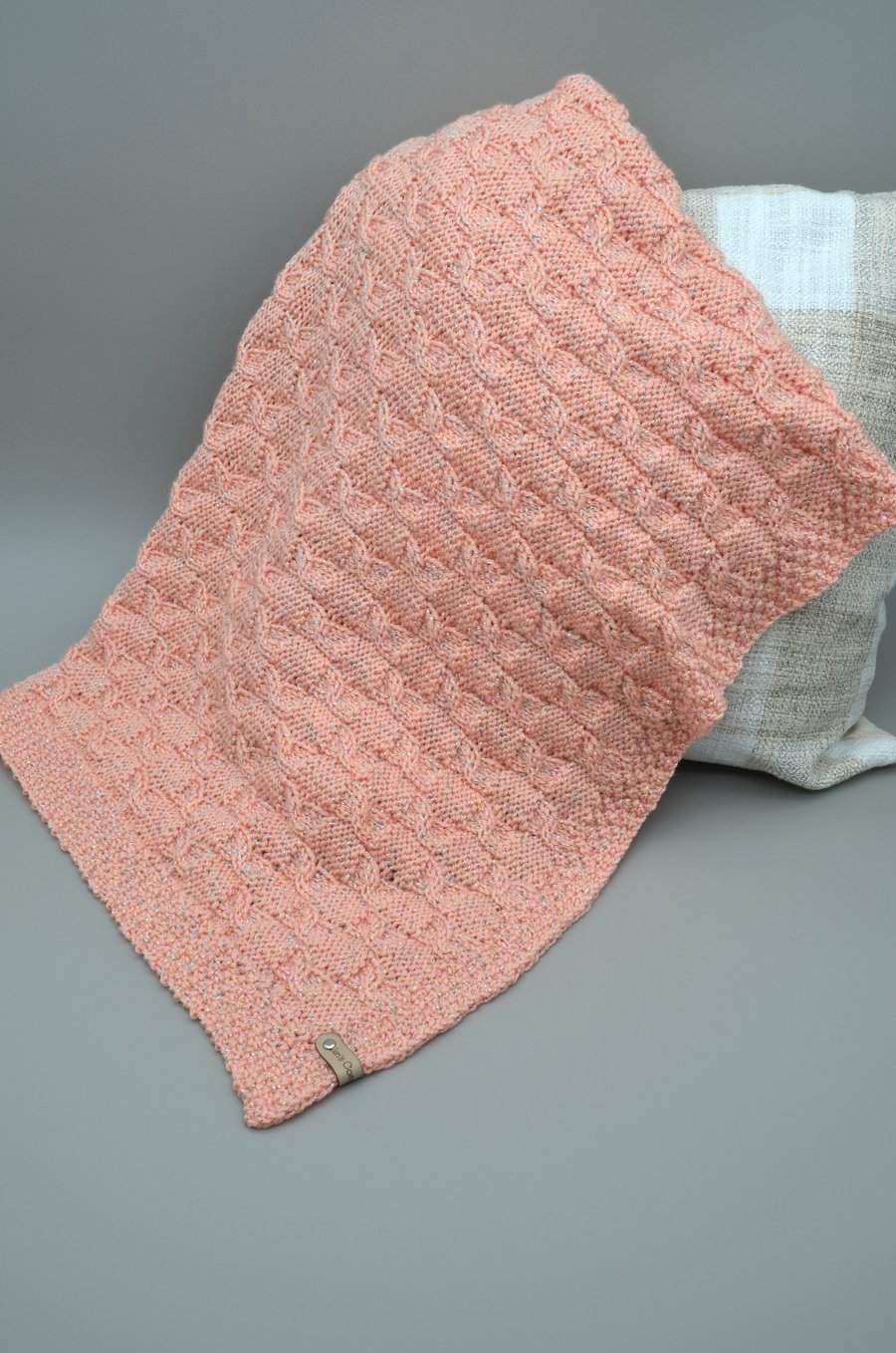 Broken Cable Baby Blanket