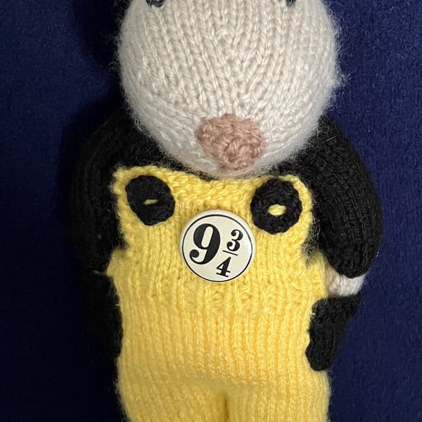 Railway mouse with collector’s badge – Yellow & Black
