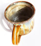 Blue and Brown Glazed Mug - Hand Thrown Stoneware Ceramic Mug  - Image 5
