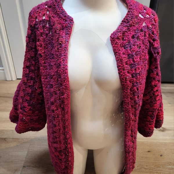 Crochet Hexagon Cardigan 