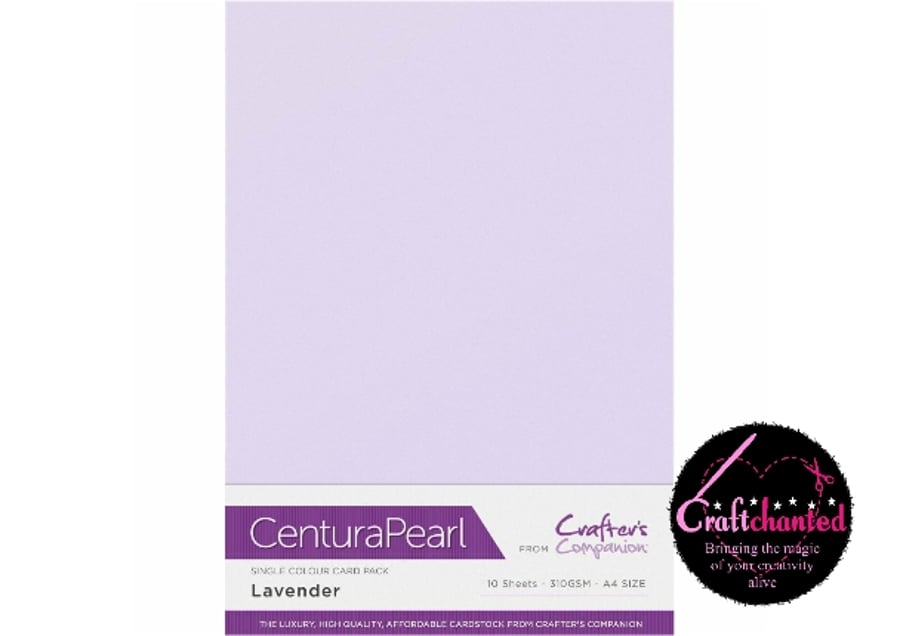 Crafter's Companion Centura Pearl 10 Sheet Pack - Lavender