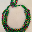 Cotton Bead Handmade Necklace