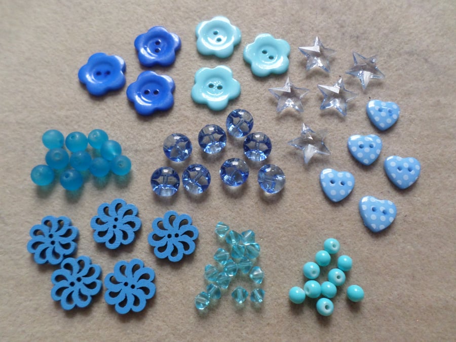 1 x Mixed Craft Pack - Blue 