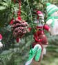 Set of Nine Hand Knitted Small Decorations - Image 1
