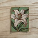 Original Lily ACEO Gouache Painting