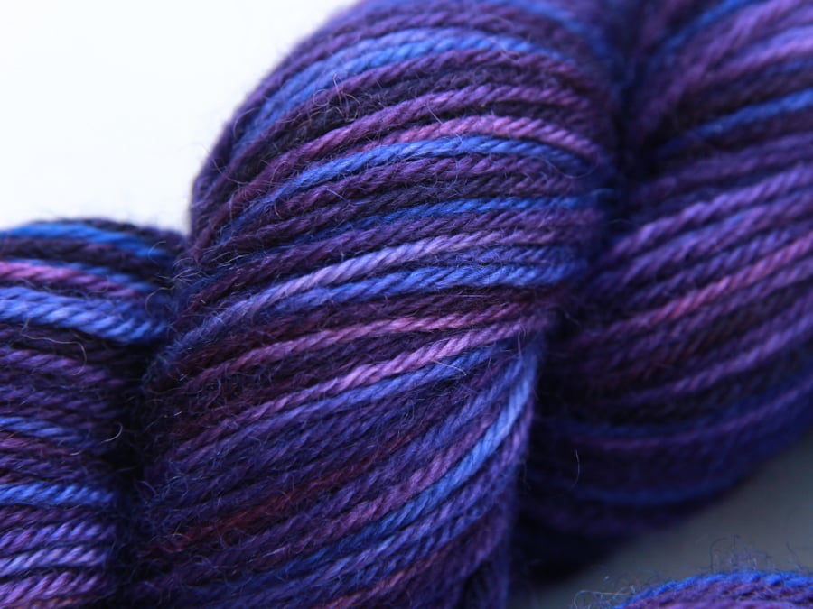 Wild Violets - Superwash Bluefaced Leicester DK yarn
