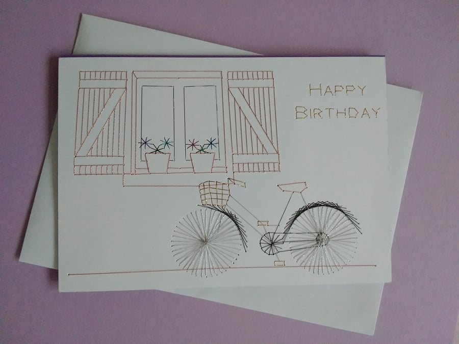 Happy Birthday Bicycle Lovers Card.