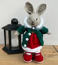 Hand Knitted Christmas Bunny