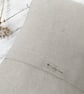 Hand Printed Organic Cotton Oblong Cushion - RUNA - Ochre Yellow - Image 5