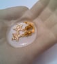 Gold Plated Hammered Star Earrings with Gold Crystal Rondelles, Gift for Her - Image 9