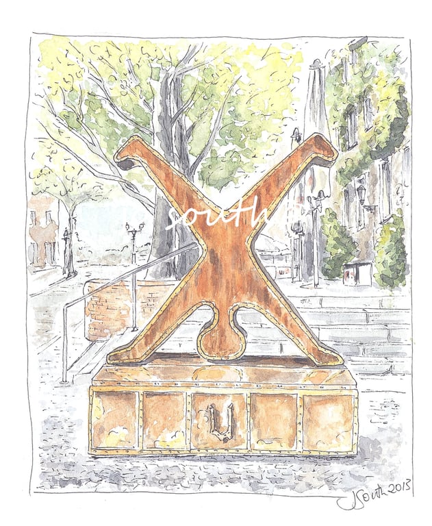 Urige Radschläger, Düsseldorf - Limited Edition Giclée Print