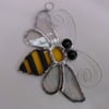 Stained Glass Bee Suncatcher