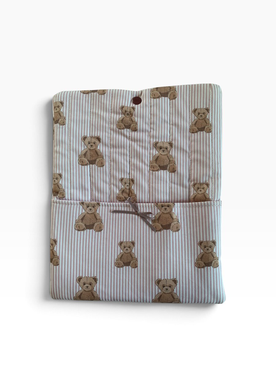 Teddy Bear Reading Gift Set.  Medium Book Sleeve & Accessories.