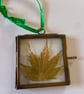 Vintage Pressed Acer Leaf Hanging Decoration - Image 1