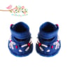 Reserved for Sue - Blue Embroidered Shoes