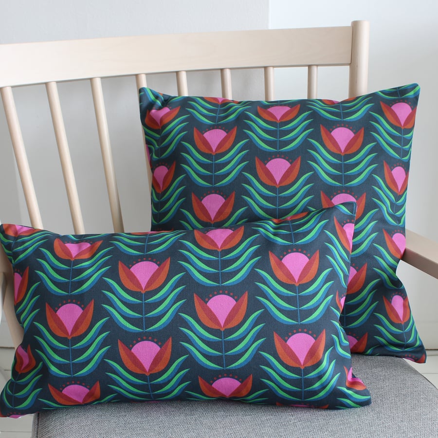 70s Retro Floral Cushion Cover - Perfectly Imperfect Sale