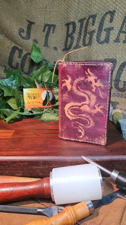 Leather Chinese Dragon Wallet