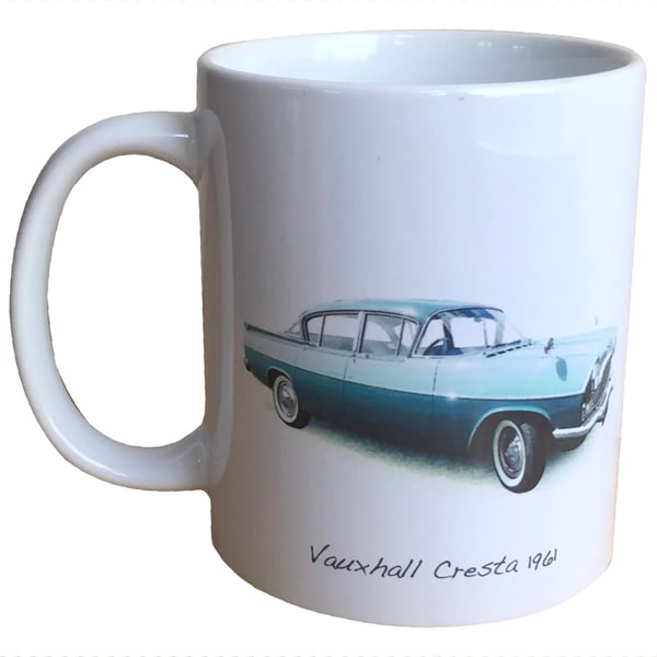 Vauxhall Cresta PA 1961 - 11oz Ceramic Mug for Classic 1950s-60s Car Fan