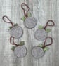  Christmas Pudding Wool Hanging Decoration  - Image 10