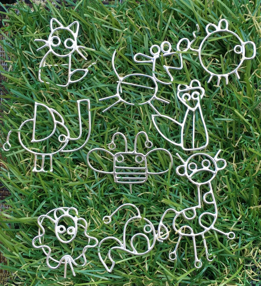 Animal brooch pendant, christmas gift , animal jewellery, fast shipping 