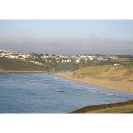 Crantock Bay Evening Light Print