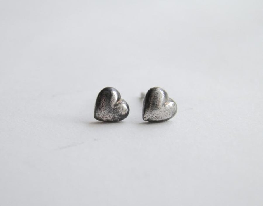 Silver Heart Earrings