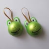 Frog Christmas Bauble Hanging Decoration x 2 slight seconds