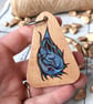The Water Dragon. Chunky pyrography key ring. - Image 4