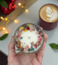 Frosted Latte Soy Wax Candle Vegan Hand Poured 5oz Gold Tin Coffee