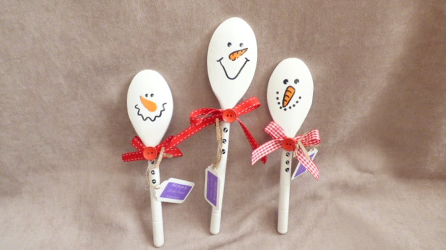 Snowman Spoons