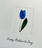 Wire Tulip - Mother's Day Card - Birthday Card - Thank you Card - Easter Card - Image 5