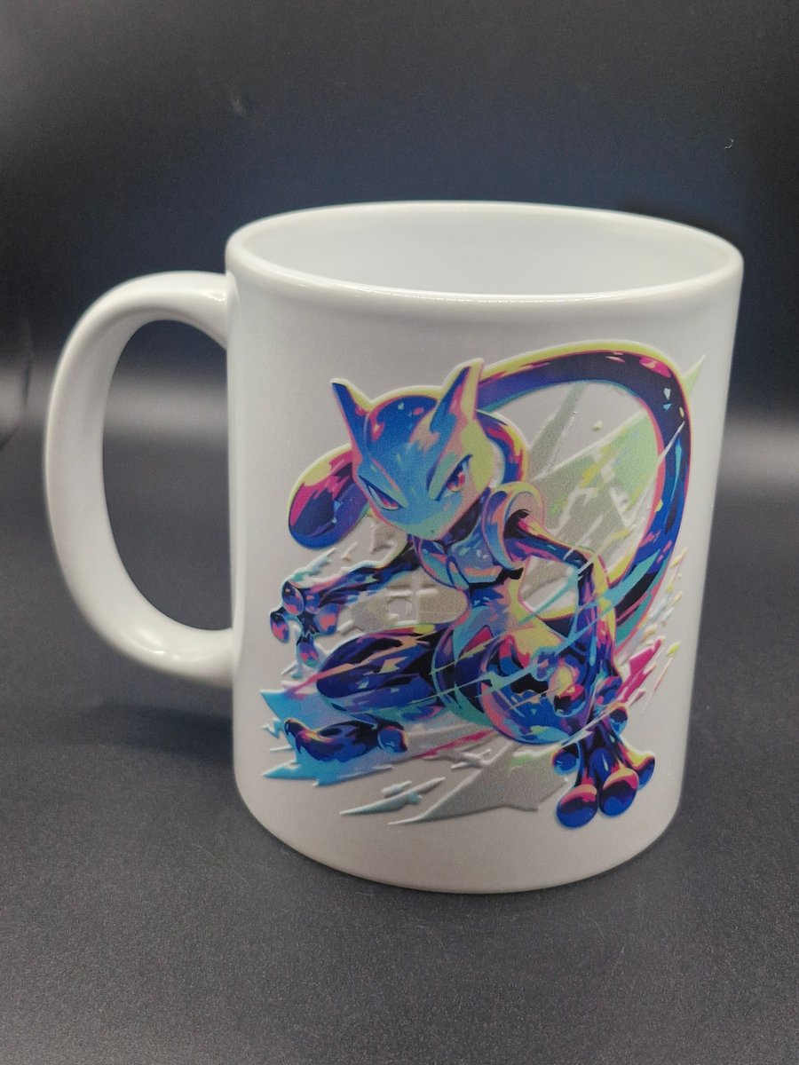 New Mewtwo Mug Pokemon Go Fan Art Anime TV Psychic Type