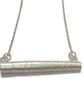 Artisan Silver Pendant, Embossed Handmade Necklace - Image 5
