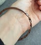 Copper half twist bangle, 7th anniversary gift - Image 3