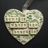 ceramic heart decoration Home is where the heart is