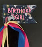 Birthday girl unicorn flag - Image 1