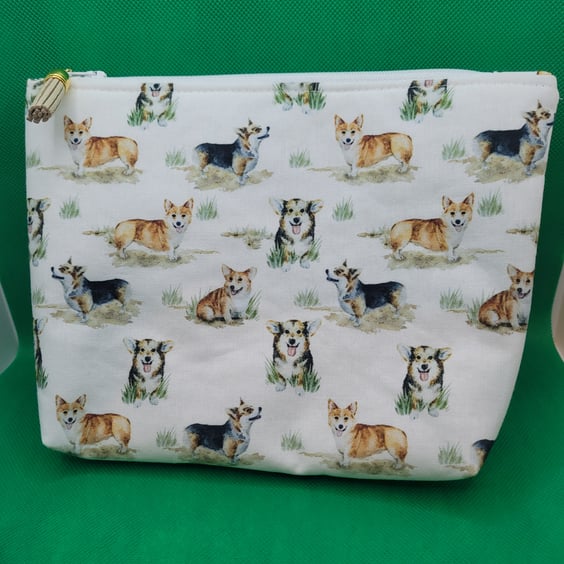 Make up, toiletries bag Corgis