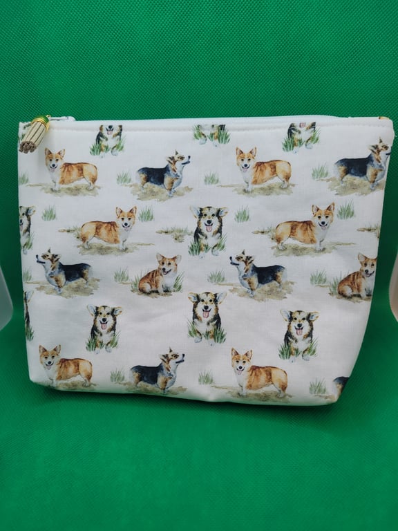 Make up, toiletries bag Corgis