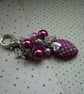 SHADES OF PINK AND SILVER HANDBAG CHARM. - Image 2