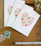 Meadow Heart Set of 3 Mini Notecards  - Image 2