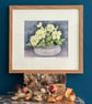 Framed original watercolour painting 'Pot of Primroses' - Image 1