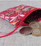 Coin purse, small purse, floral - Image 5