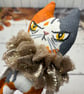 Hand Painted Miniature Cat Art Doll in Calico - Image 6