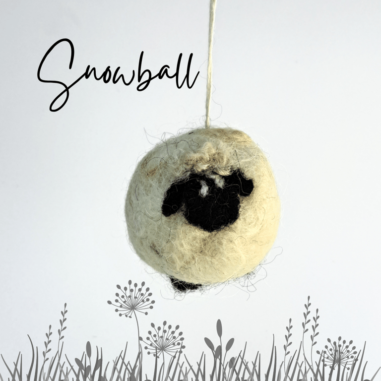 Snowball the Sheep your pocket-sized stress buddy and a keyring   M