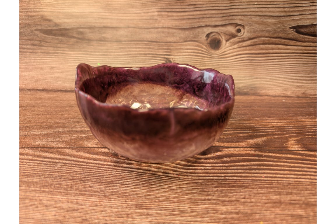 Mulberry Velvet Resin Bowl