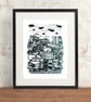 Loughborough II Hand Pulled Limited Edition Screen Print